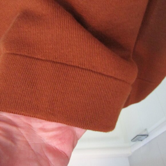 VINCE CAMUTO Rust Brown Cowl Neck Dress--Cuffed Sleeves--Size M/Medium- -NWT's - Picture 6 of 6